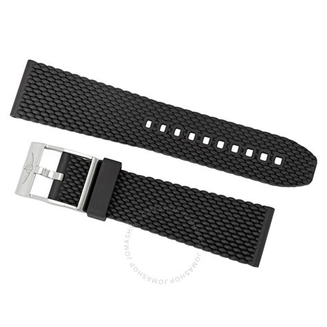 Breitling Aero Classic 24mm Black Rubber Strap 267S